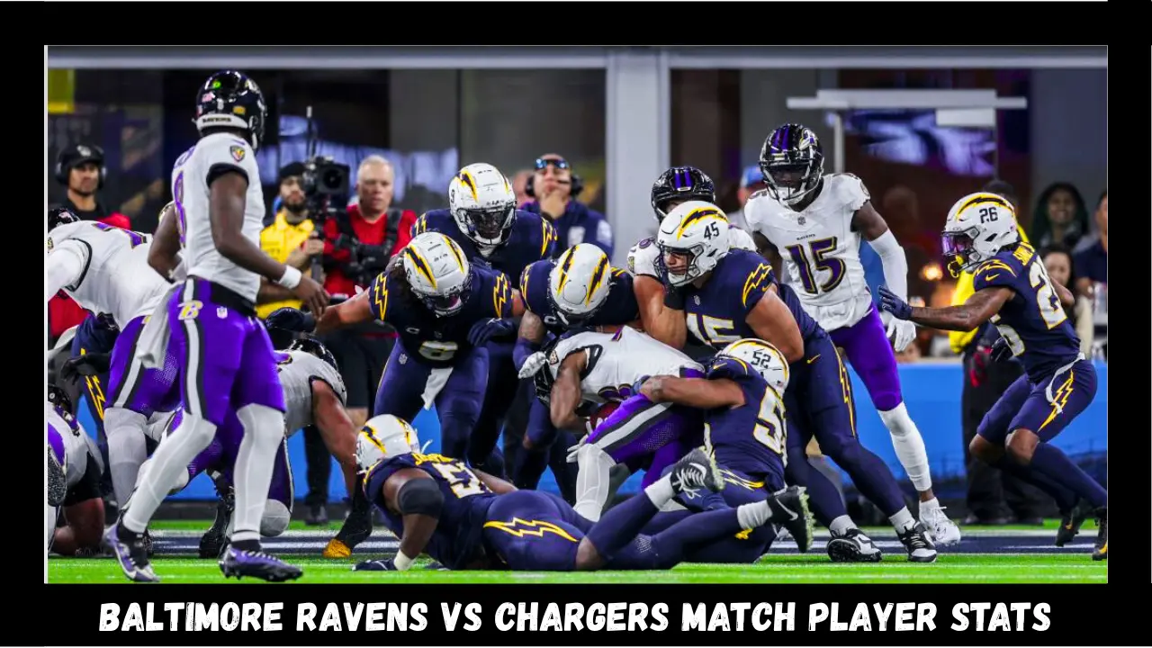 baltimore ravens vs chargers match player stats