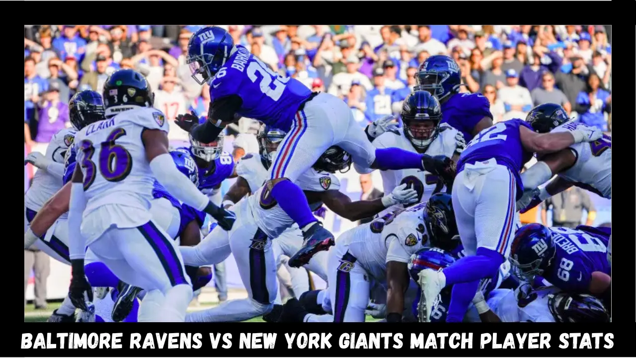 baltimore ravens vs new york giants match player stats