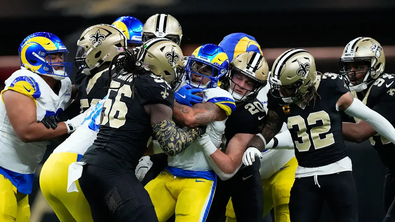 los angeles rams vs new orleans saints match player stats