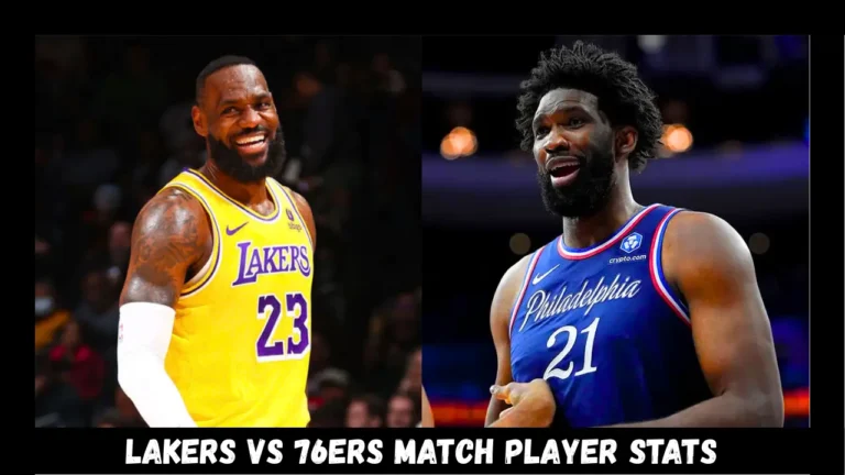 lakers vs 76ers match player stats