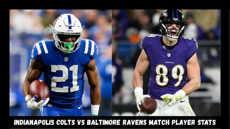 indianapolis colts vs baltimore ravens match player stats