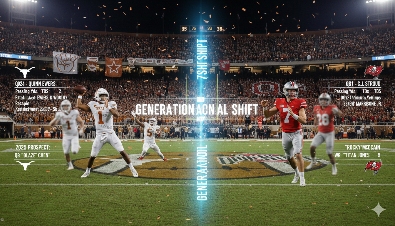 Texas Longhorns Football vs Ohio State Buckeyes Football Match Player Stats