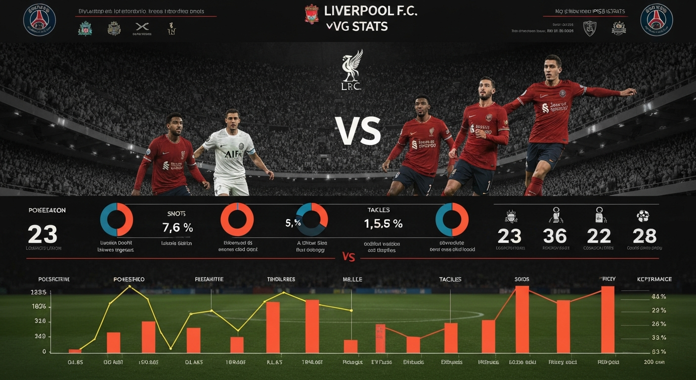 Liverpool F.C. vs PSG Stats