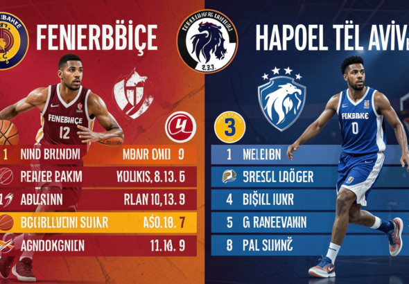 fenerbahçe basketball vs hapoel tel aviv b.c. match player stat