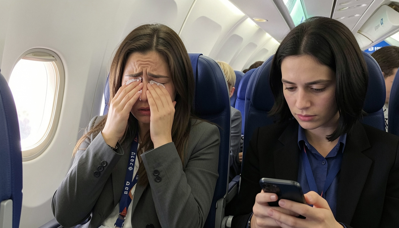 vanessa cried on a delta flight after a seatmate's text